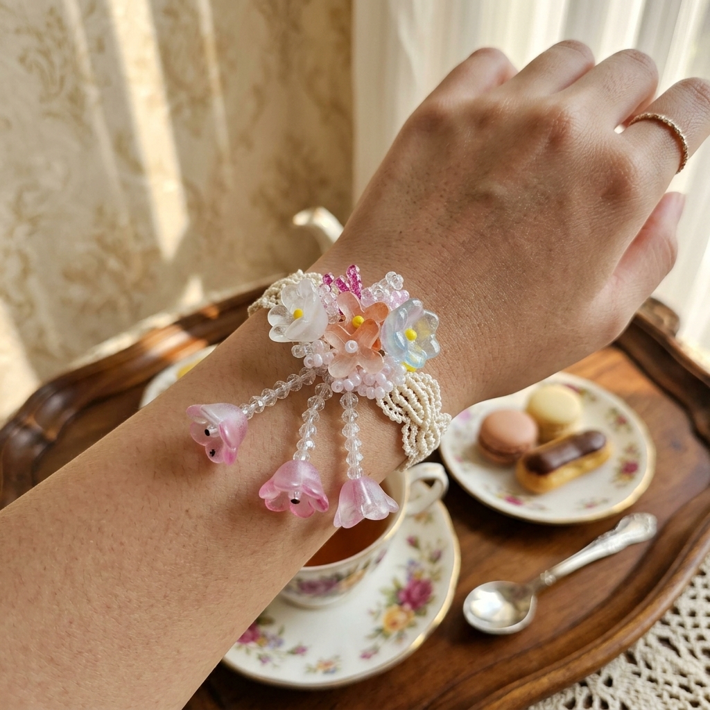 Flower Preservation Resin - Resin Crystal Flower Tassel Pendant Beaded