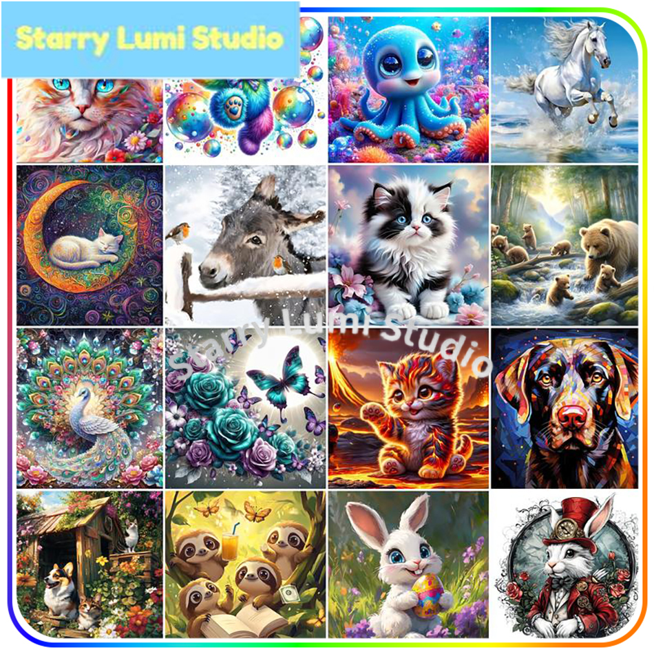 Resin Craft Kit - Diamond Painting New Arrival Animals 5D