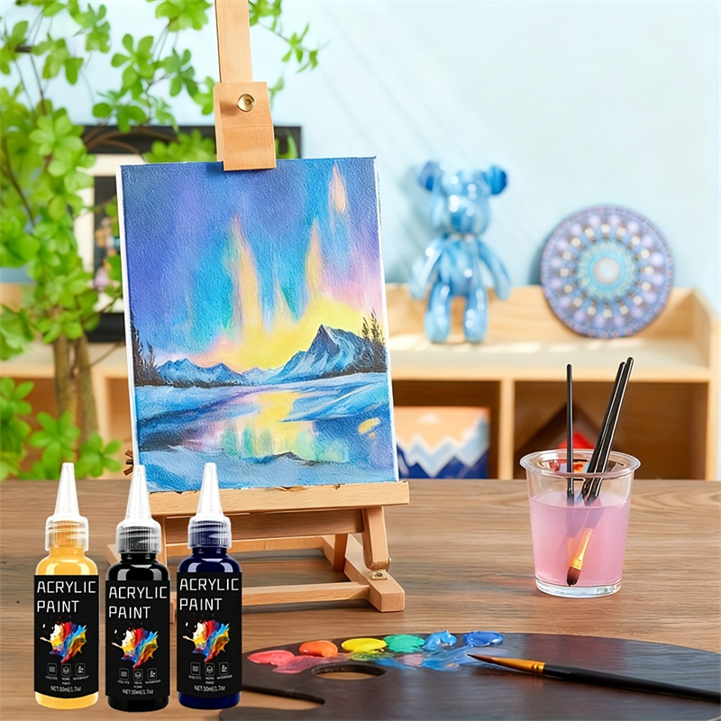 Acrylic Paint Set 6 Colors 50m - Resin Pigment Set incelemesi ve fiyatı