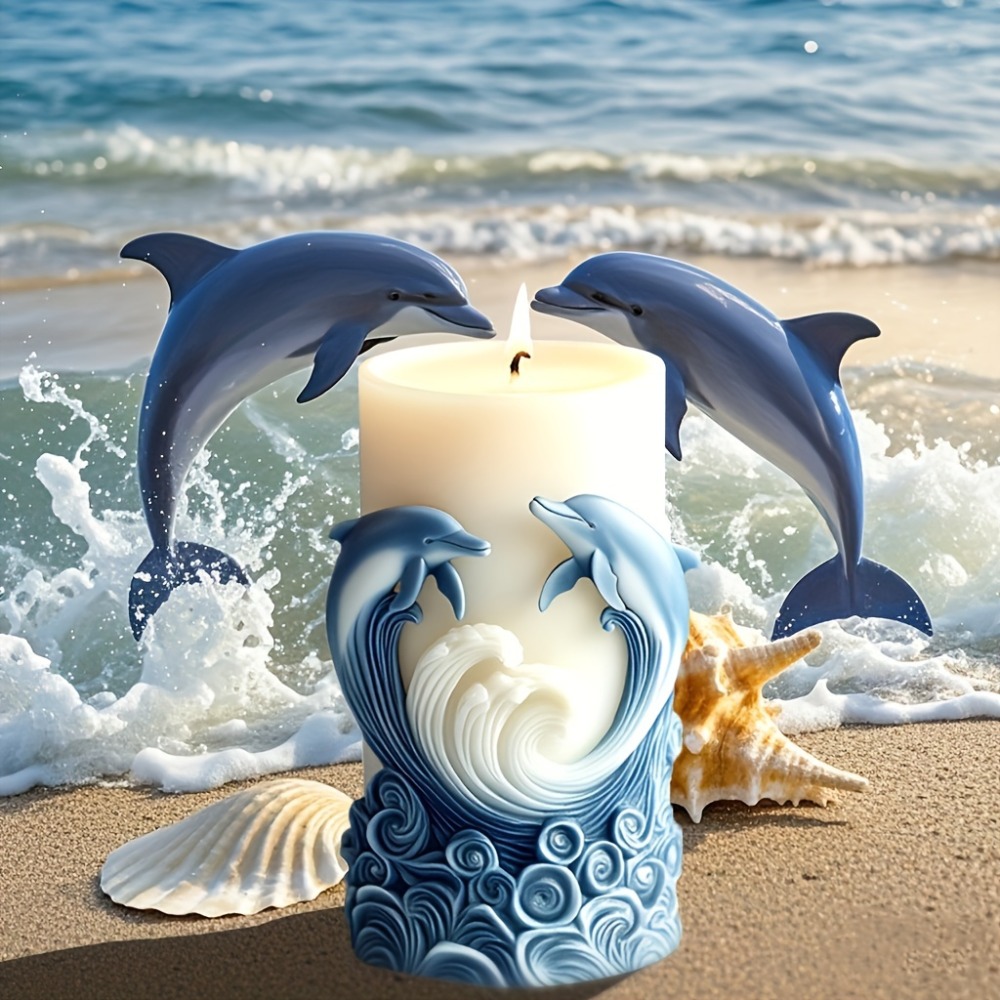 Ocean Theme Silicone Candle Mo - Resin Ocean Wave Mold incelemesi ve fiyatı