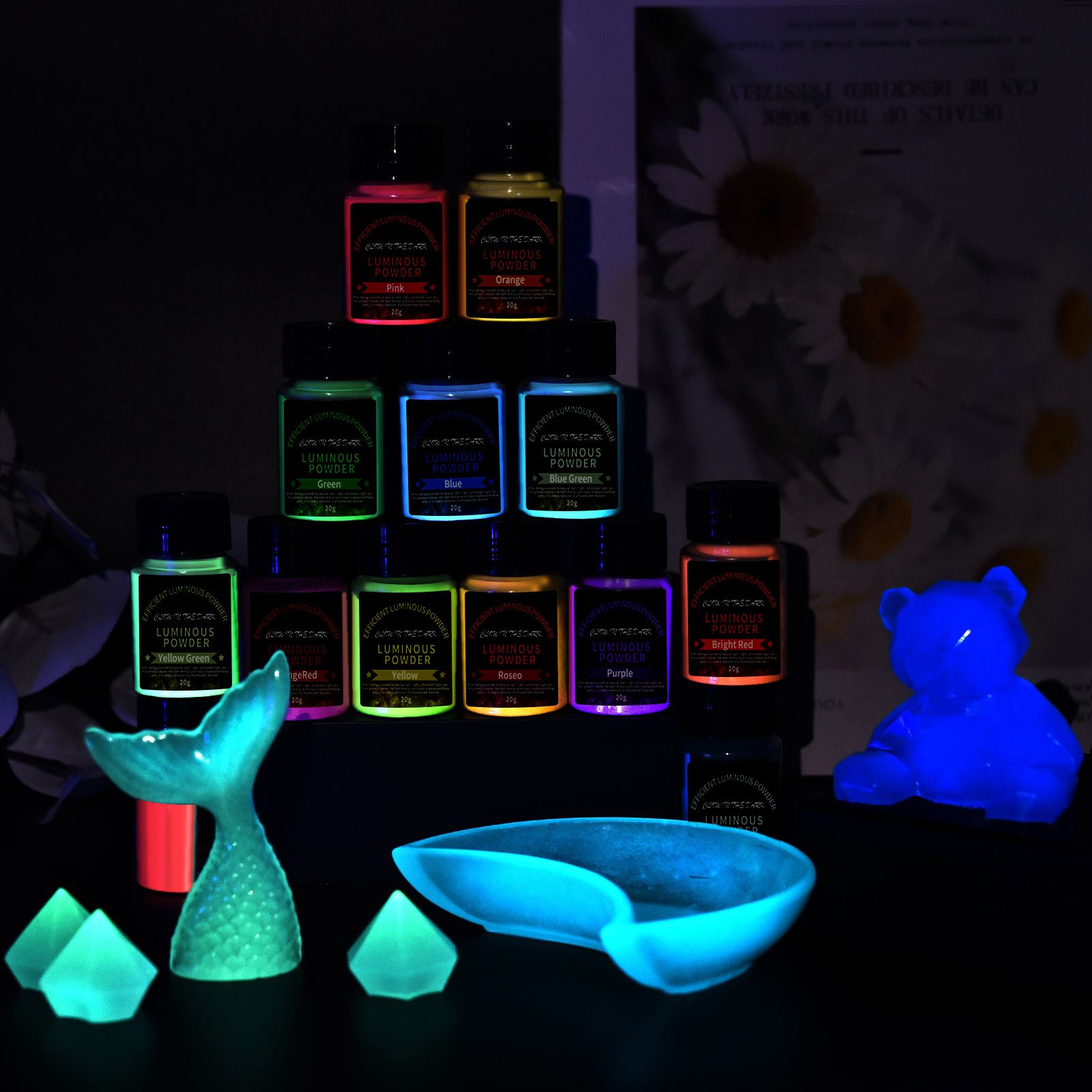 20g Long Lasting Bright Lumino - Resin Pigment Set incelemesi ve fiyatı