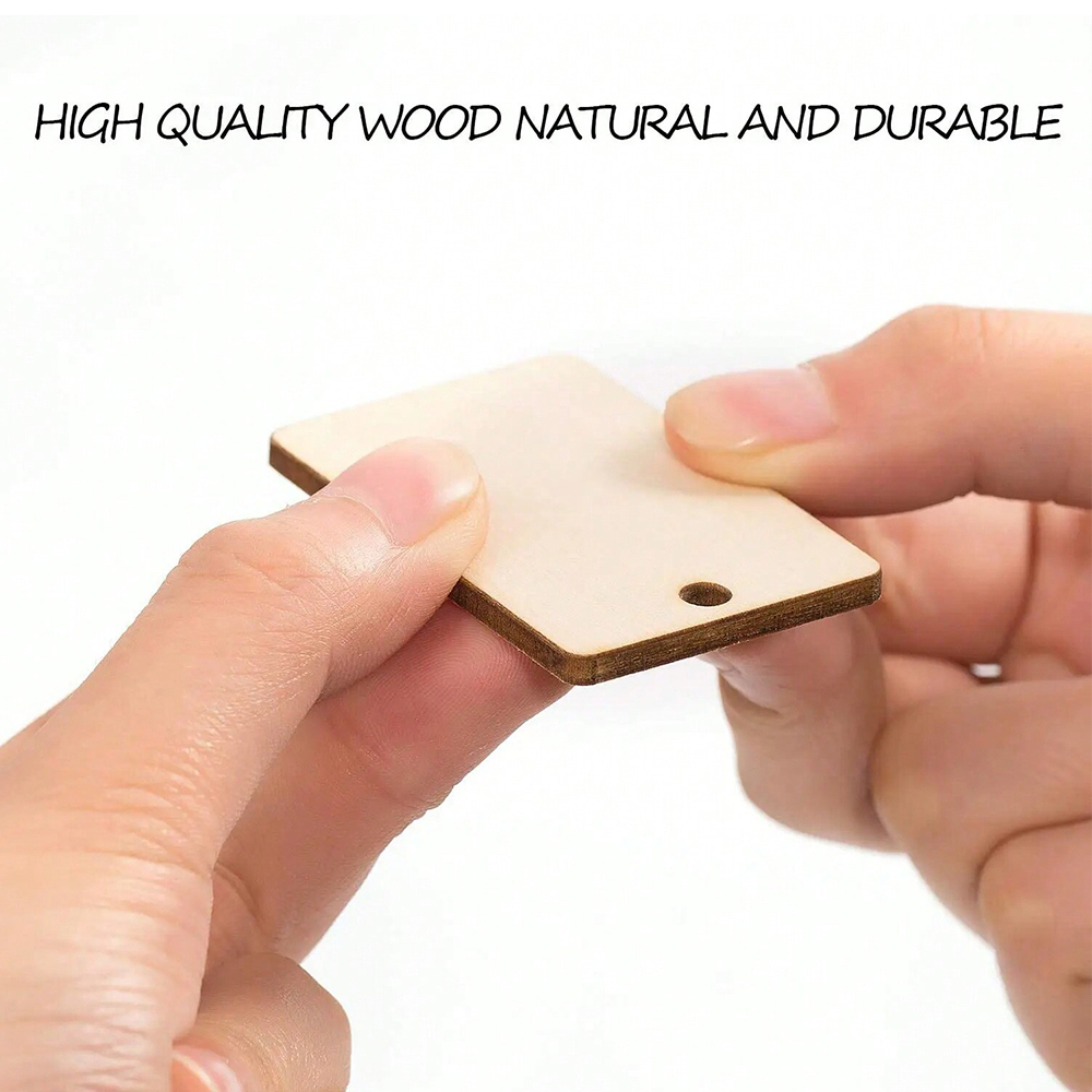 60pcs Blank Wooden Key Chains  - Wood Ring Blank incelemesi ve fiyatı