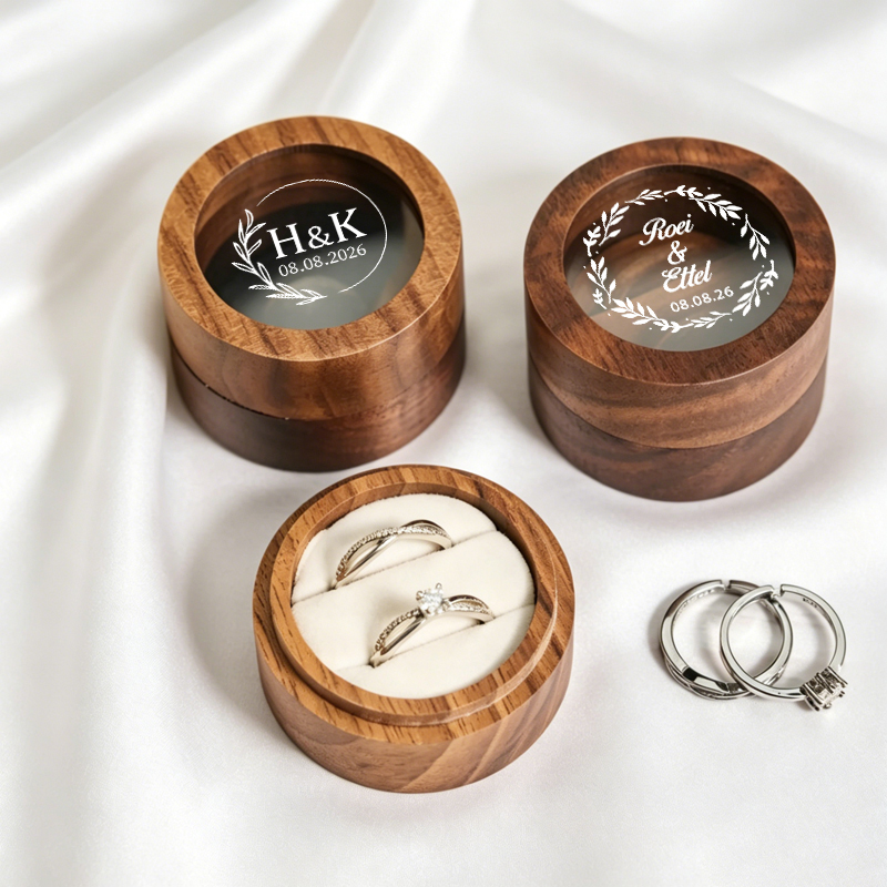 Personalized Wedding Ring Box  - Wood Ring Blank incelemesi ve fiyatı