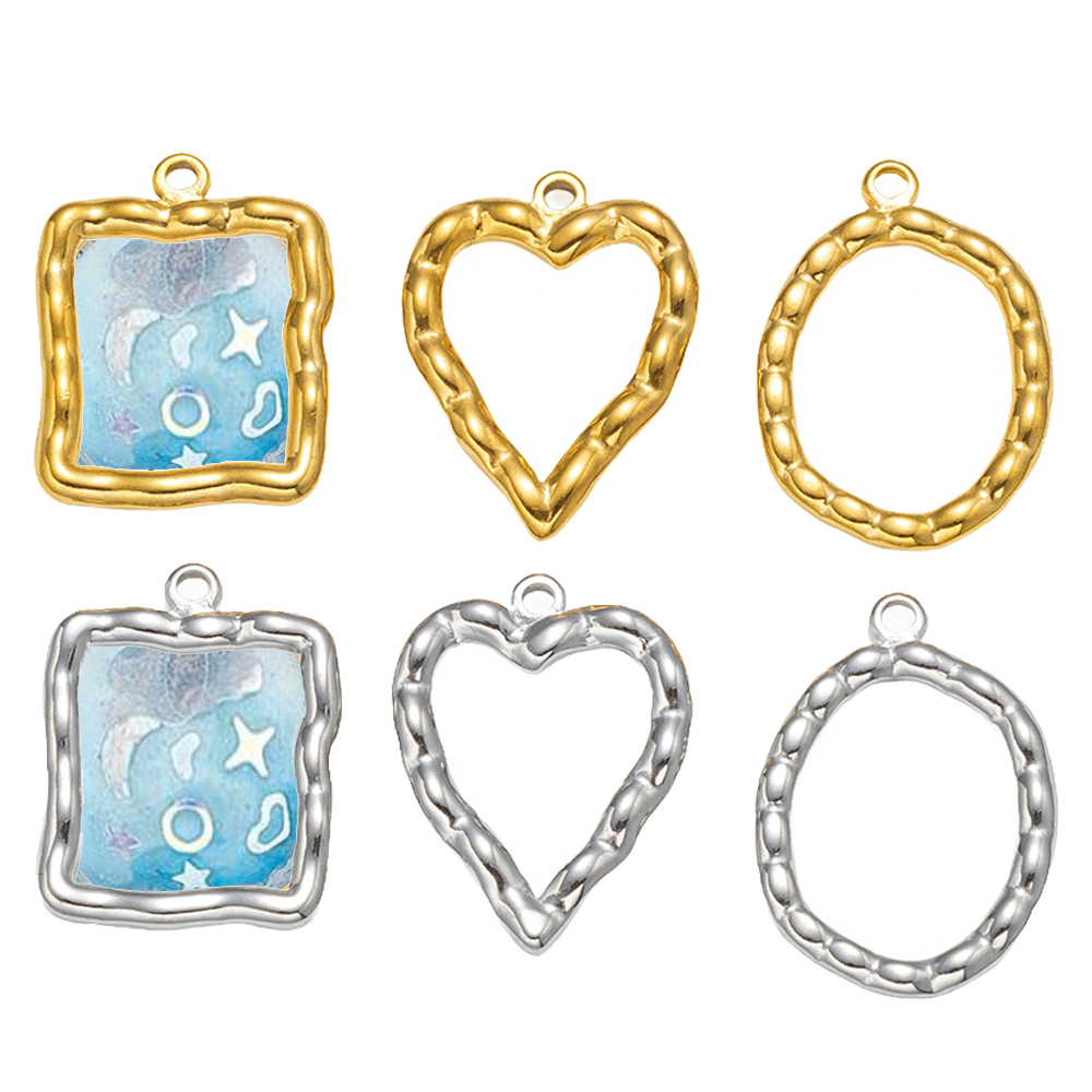 5pcs Stainless Steel Heart Rou - Resin Craft Material incelemesi ve fiyatı