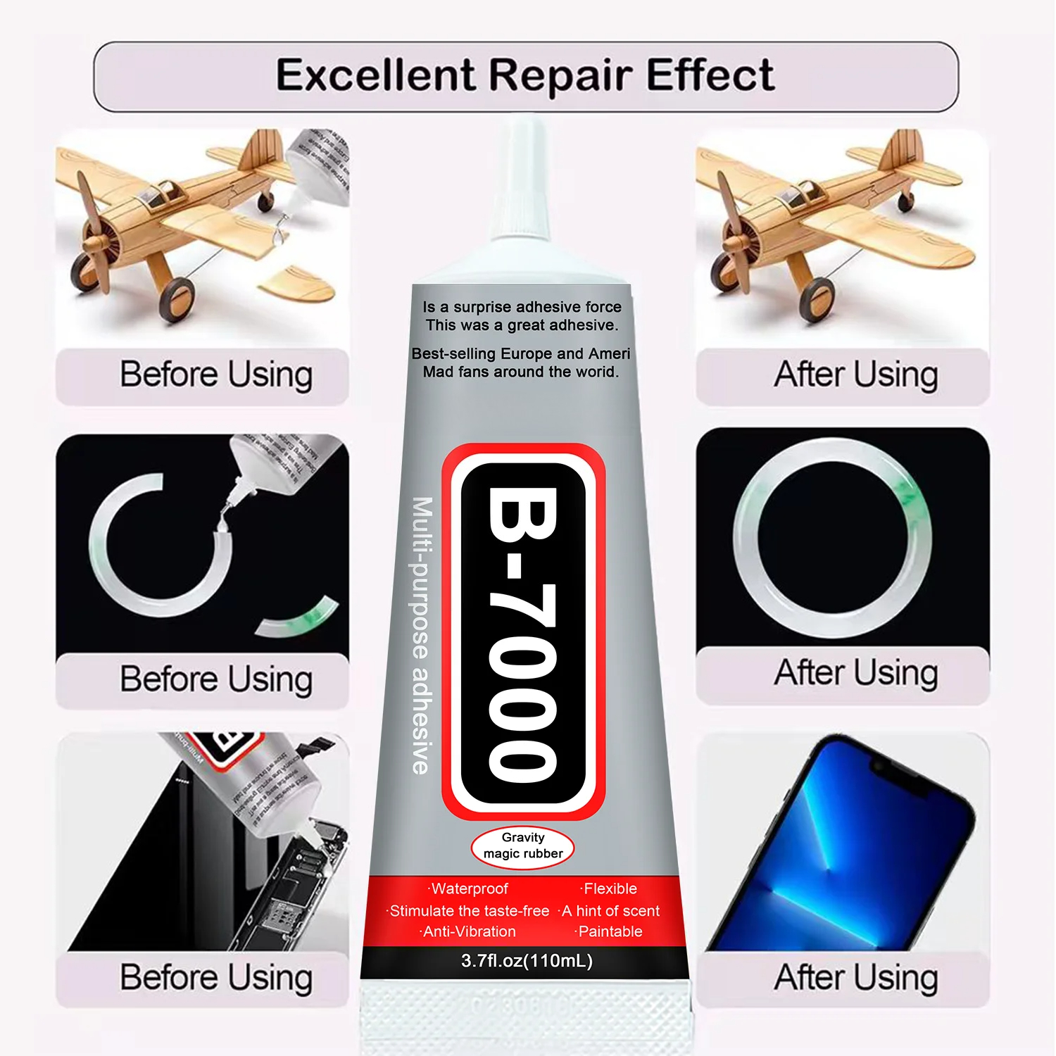 1-10Pcs B-7000 Super Glue Lool - Resin Craft Material incelemesi ve fiyatı