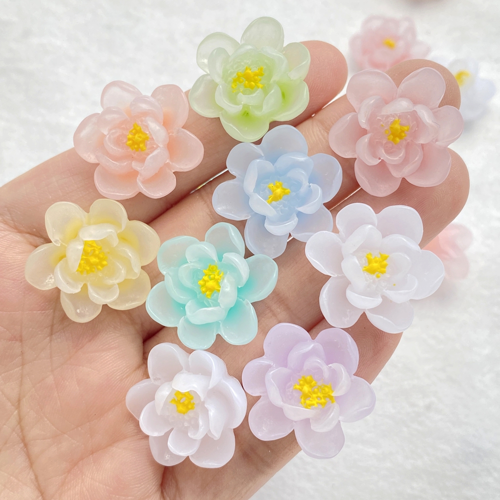 10Pcs New Cute Cartoon Flower  - Flower Preservation Resin incelemesi ve fiyatı