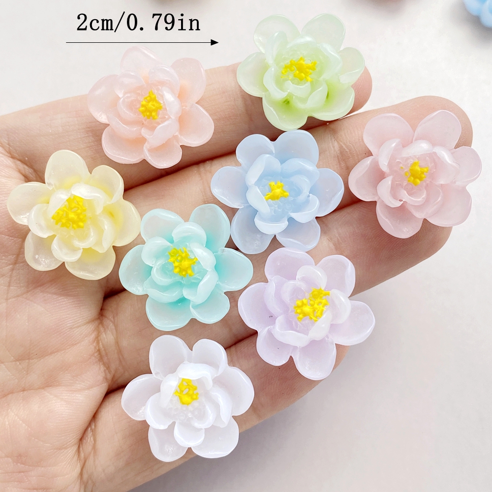 10Pcs New Cute Cartoon Flower  - Flower Preservation Resin incelemesi ve fiyatı