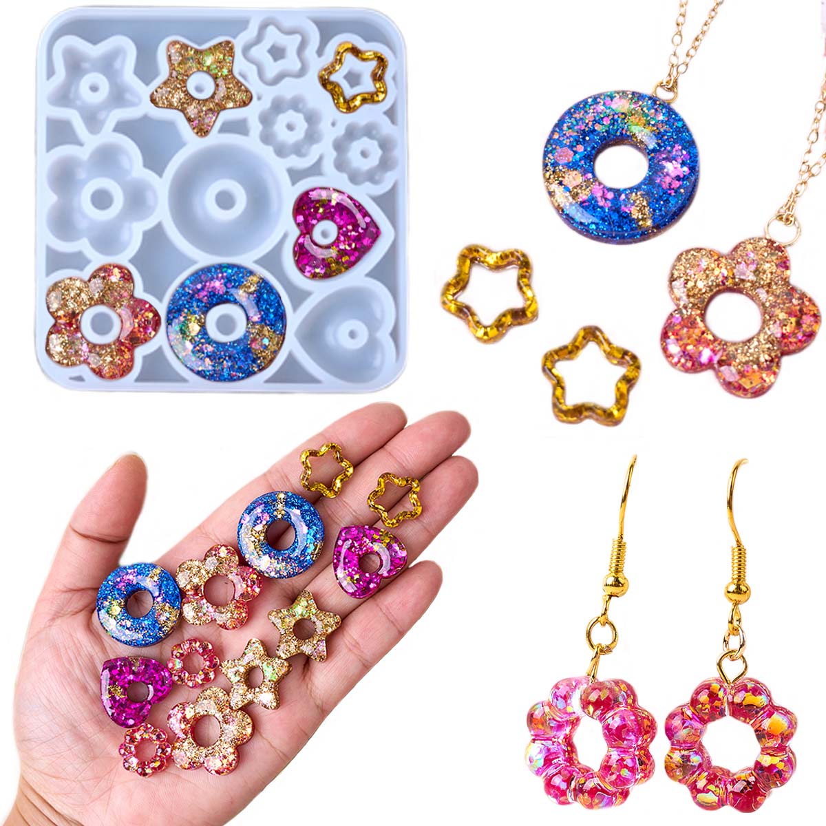 Handmade Press On Nails Transp - Resin Craft Material incelemesi ve fiyatı
