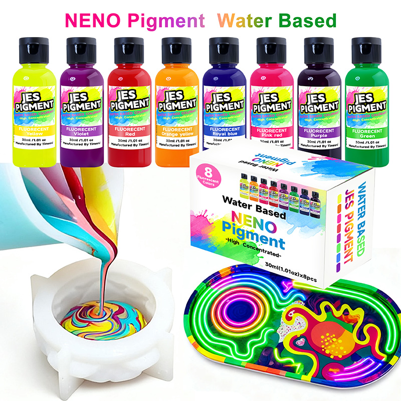 8colors/set fluorescent pigmen - Resin Pigment Set incelemesi ve fiyatı