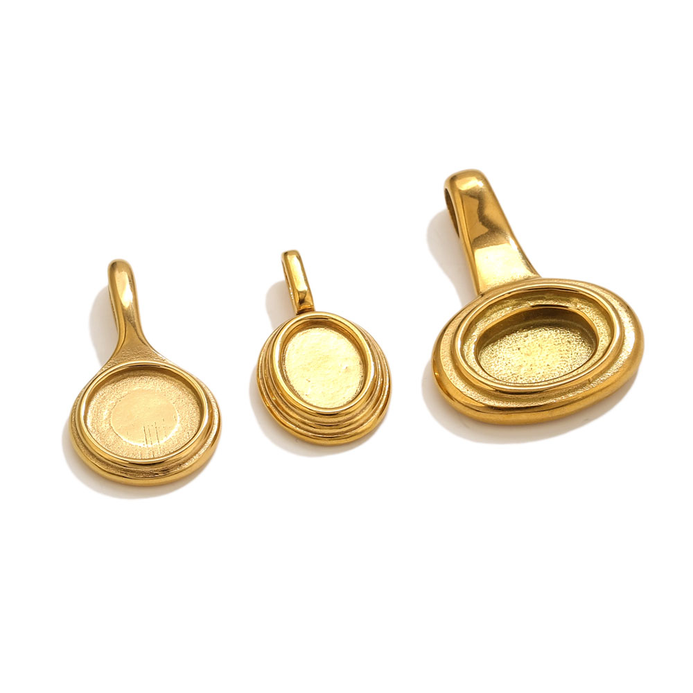 5pcs Stainless Steel Round Ova - Crafting Resin incelemesi ve fiyatı