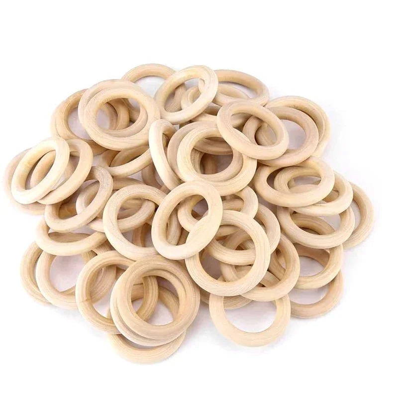 20pcs 30mm Unfinished Smooth W - Wood Ring Blank incelemesi ve fiyatı