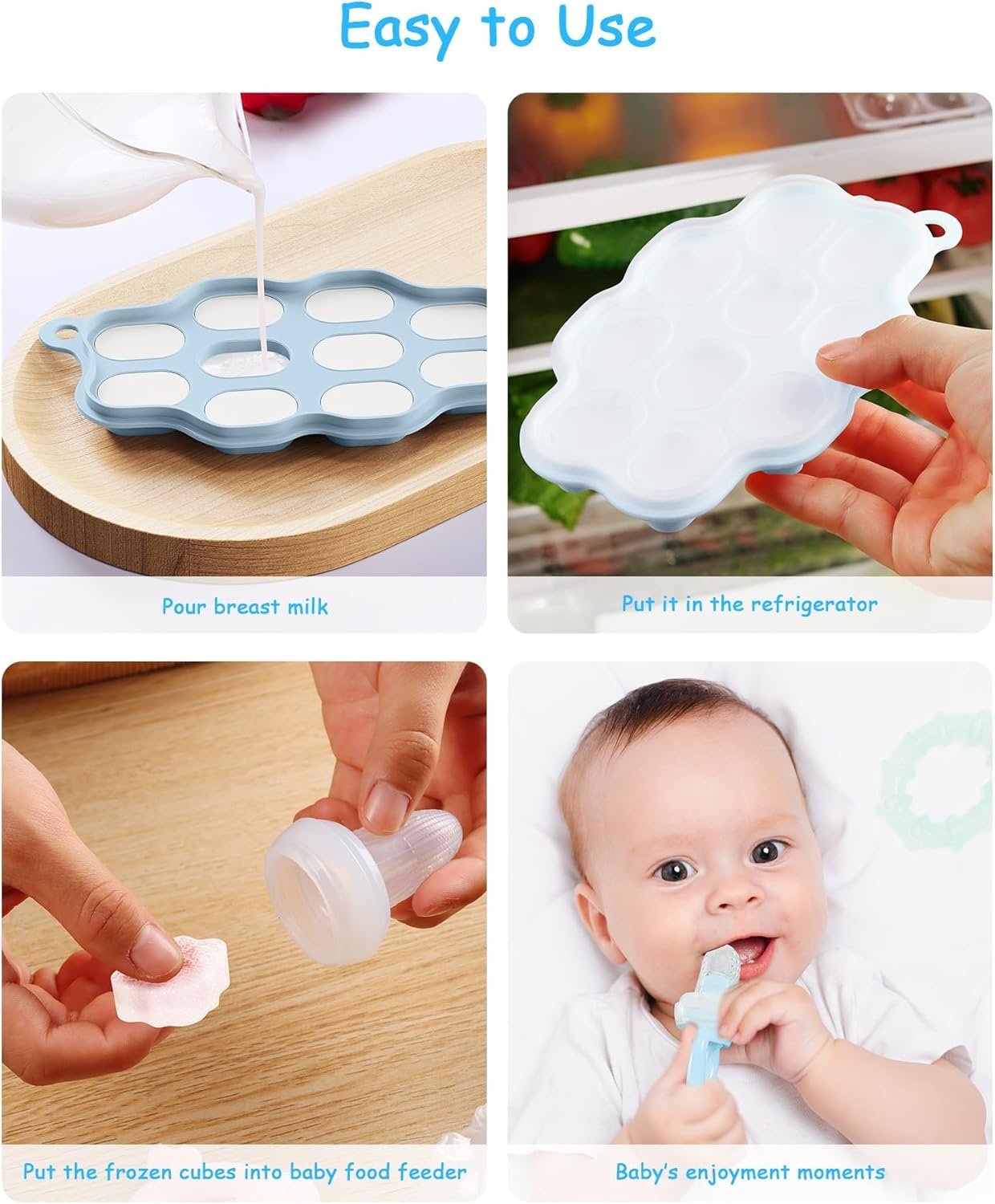 2-Pack Silicone Baby Food Free - Silicone Mold Tray incelemesi ve fiyatı