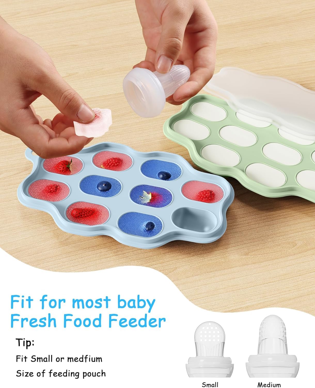 2-Pack Silicone Baby Food Free - Silicone Mold Tray incelemesi ve fiyatı