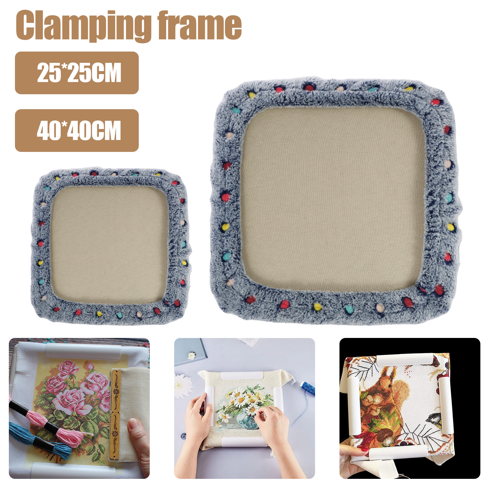 Punch Needle Frame Square Embr - Wood Ring Blank incelemesi ve fiyatı