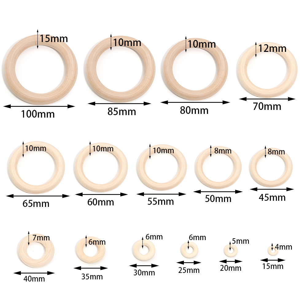 Unfinished Solid Wooden Rings  - Wood Ring Blank incelemesi ve fiyatı
