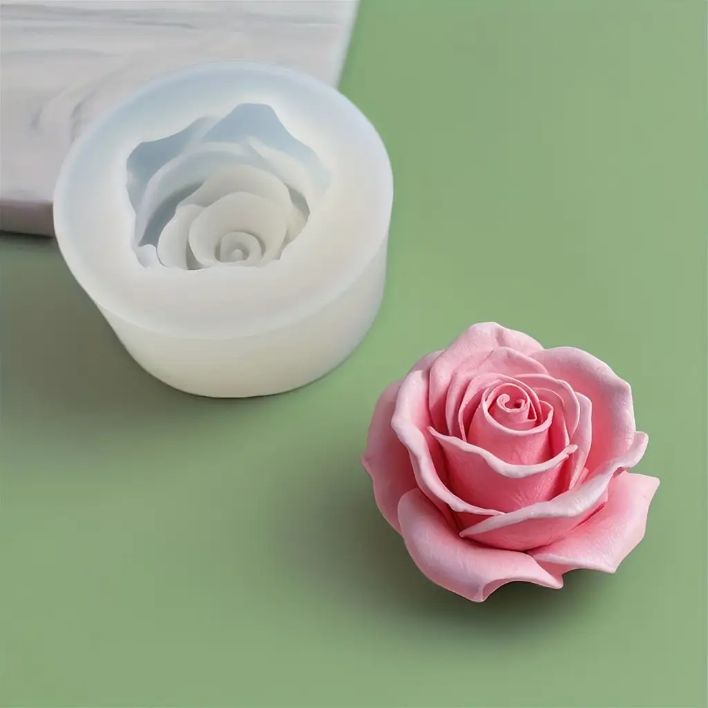 1 Rose Silicone Candle Mold -  - Flower Preservation Resin incelemesi ve fiyatı