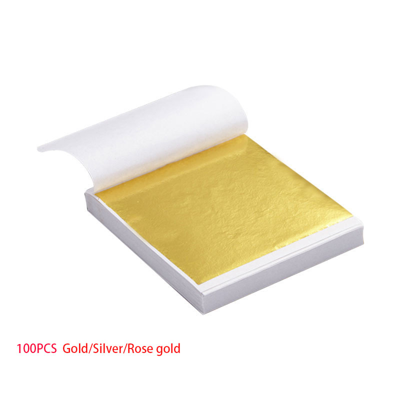 100pcs  Art Craft Design Paper - Gold Foil Flakes incelemesi ve fiyatı