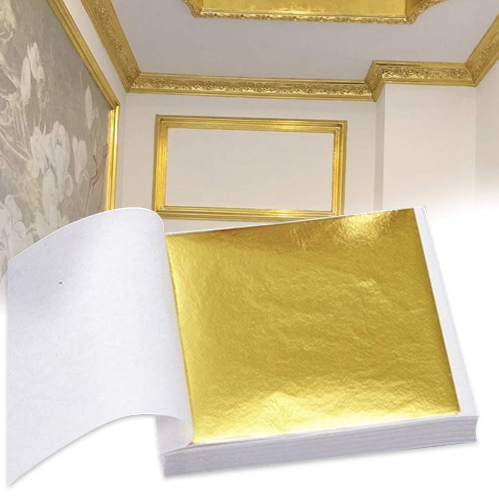 100pcs  Art Craft Design Paper - Gold Foil Flakes incelemesi ve fiyatı