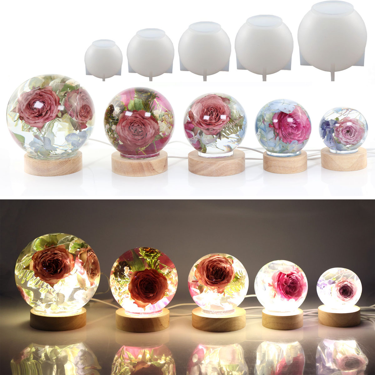 65-120mm Sphere Ball Silicone  - Resin Craft Ideas incelemesi ve fiyatı