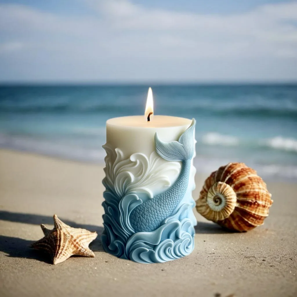 2024 ocean wave foam cylindric - Resin Ocean Wave Mold incelemesi ve fiyatı