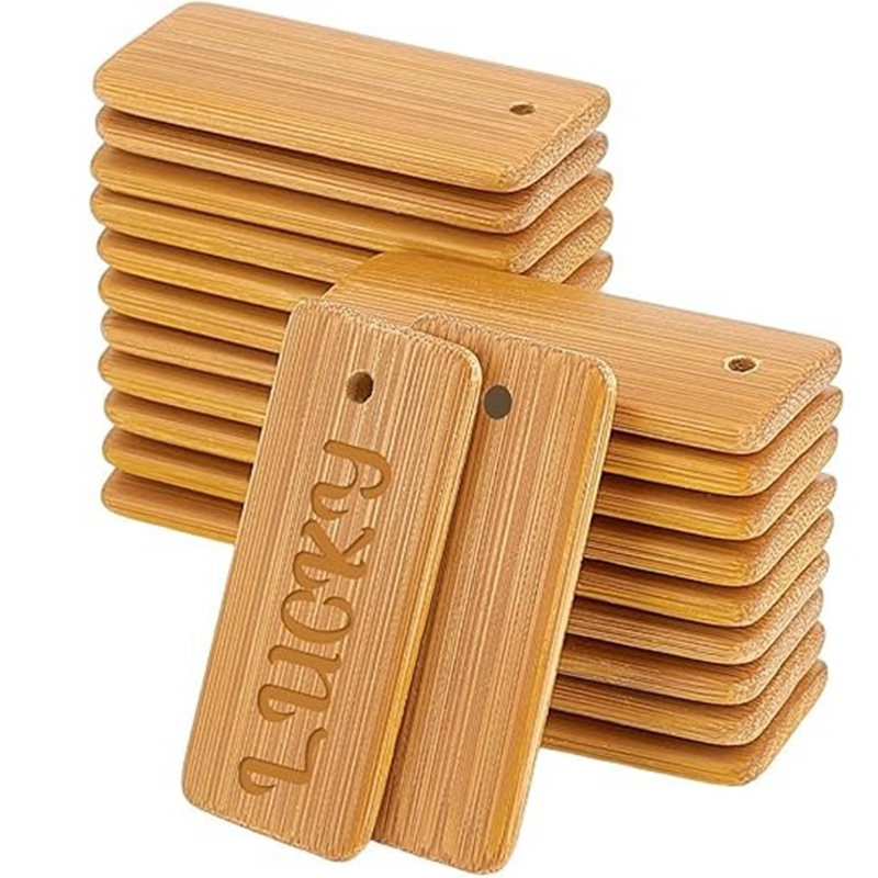 50pcs Wooden Tags Key Ring Bla - Wood Ring Blank incelemesi ve fiyatı