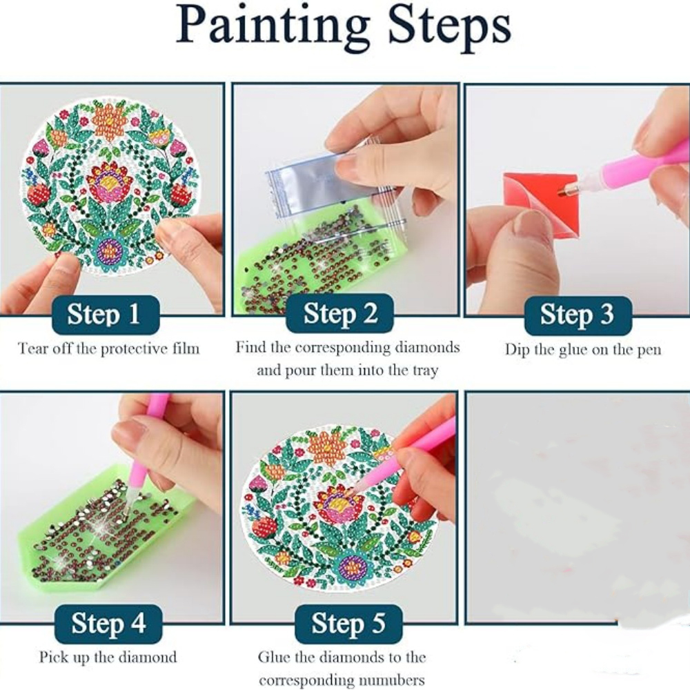 8-piece set/Diamond painting c - Resin Craft Kit incelemesi ve fiyatı