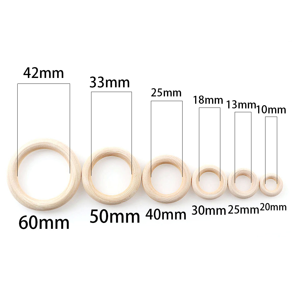 Unfinished Wooden Rings 20-60m - Wood Ring Blank incelemesi ve fiyatı