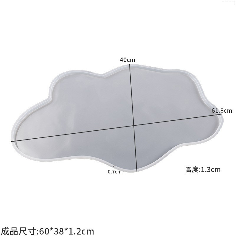 Large 61cm Irregular tray epox - Resin Ocean Wave Mold incelemesi ve fiyatı