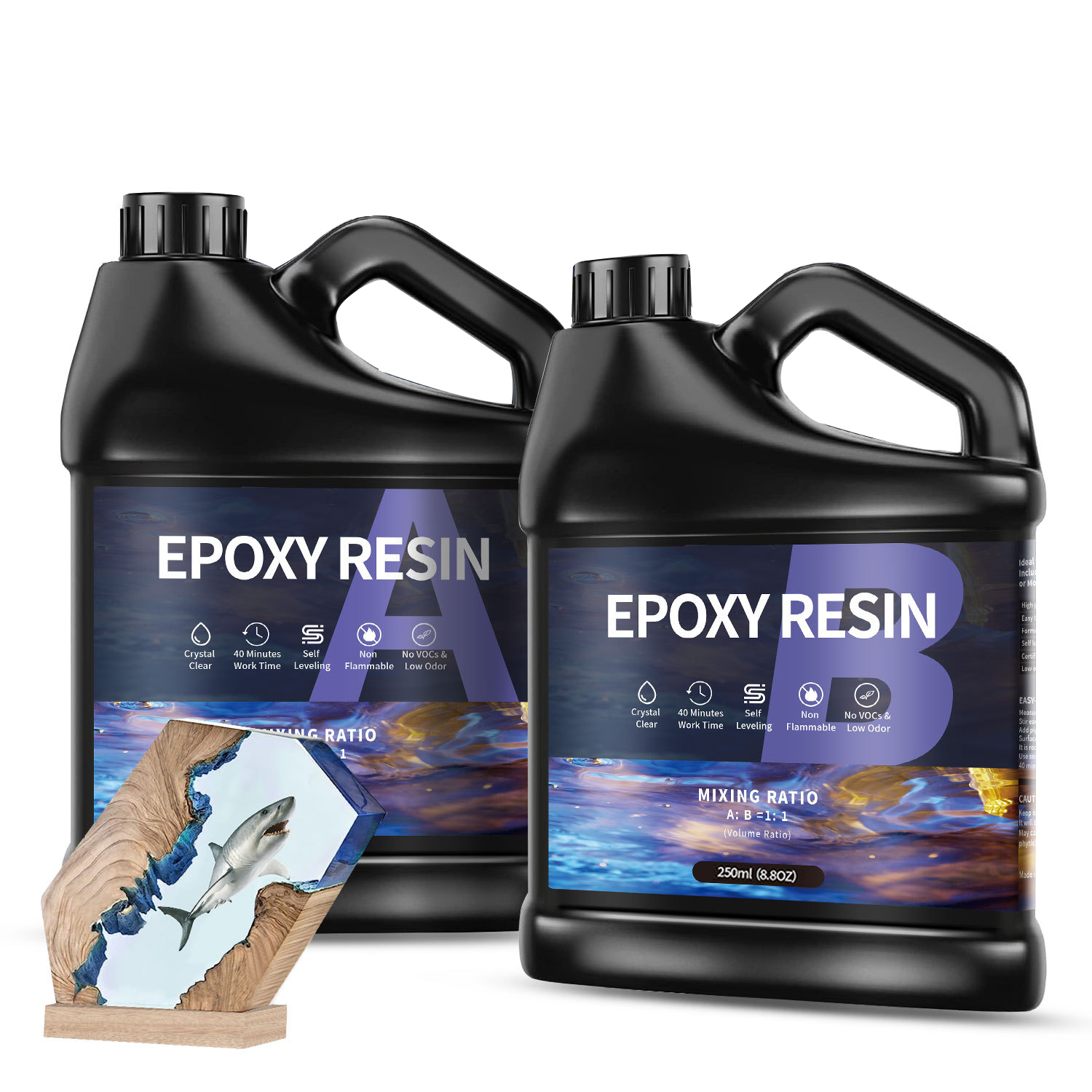500g/1000g  AB Epoxy Resin Glu - Epoxy Uv Resin Kit incelemesi ve fiyatı
