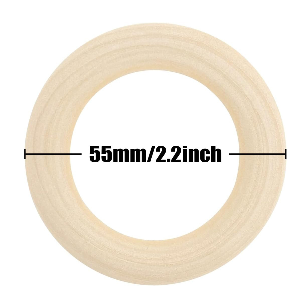 20PCS Wooden Rings for Craft 5 - Wood Ring Blank incelemesi ve fiyatı