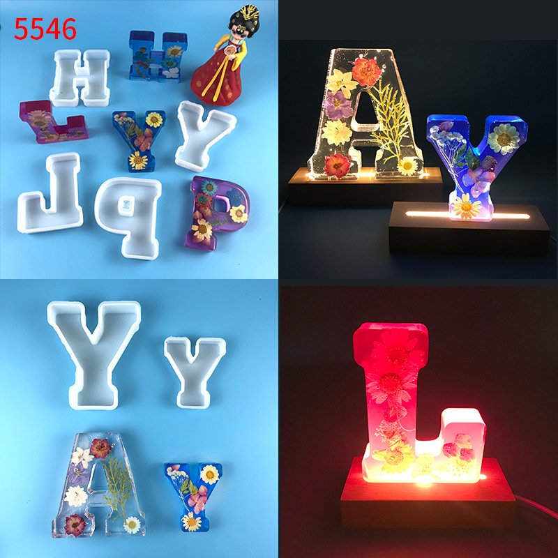 1pc A-Z Letter Silicone Molds  - Resin Craft Ideas incelemesi ve fiyatı