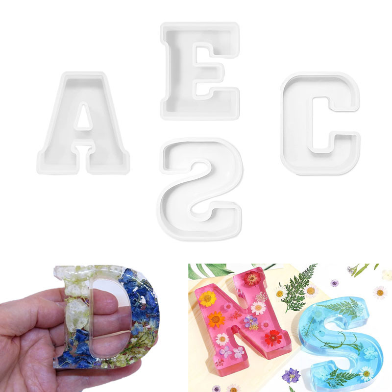 1pc A-Z Letter Silicone Molds  - Resin Craft Ideas incelemesi ve fiyatı