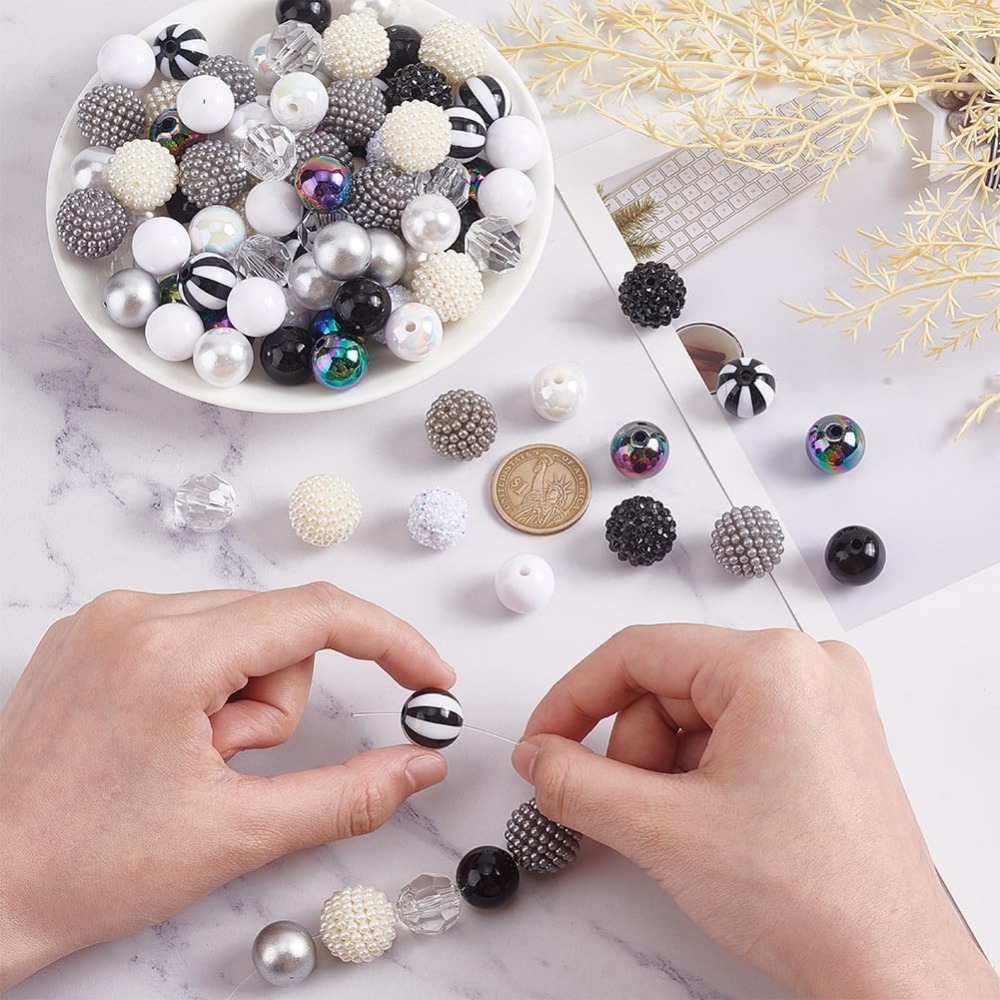 106pcs Chunky Beads 12 Styles  - Crafting Resin incelemesi ve fiyatı
