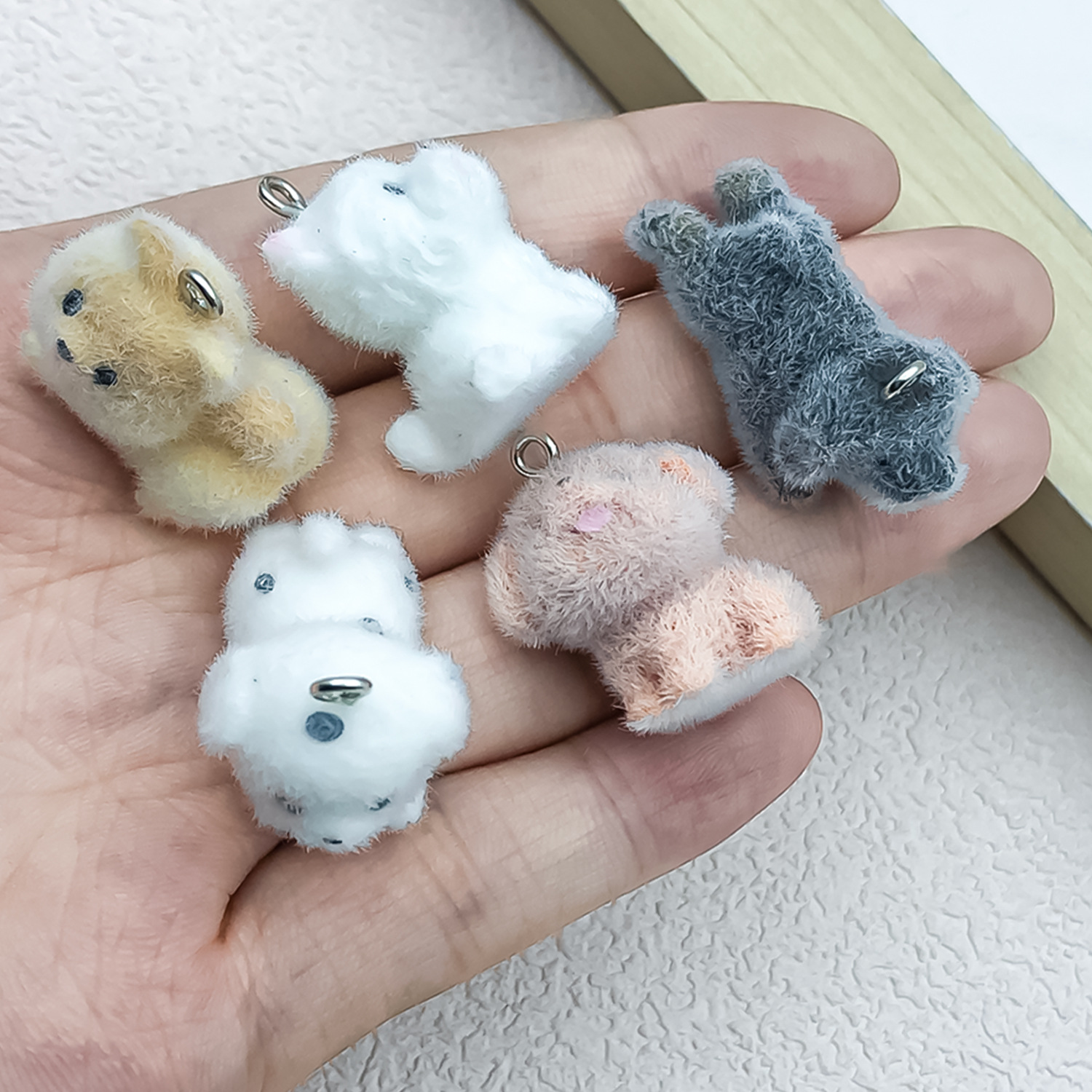 5pcs&1pc Flocked Resin Animal  - Resin Craft Material incelemesi ve fiyatı