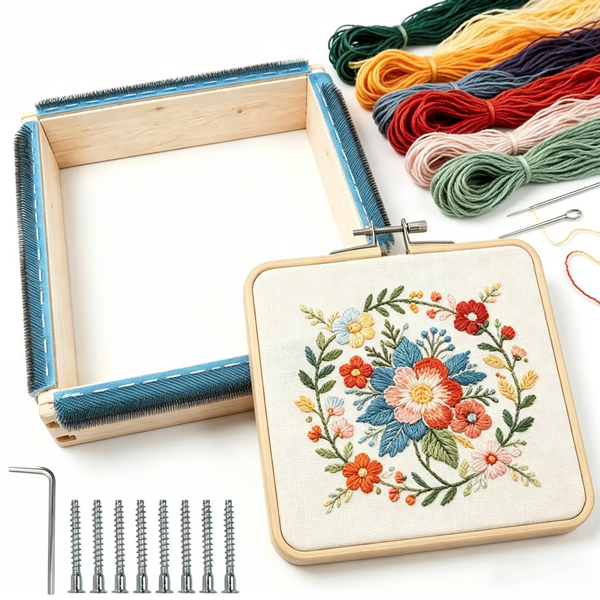 Punch Needle Frame Square Embr - Wood Ring Blank incelemesi ve fiyatı