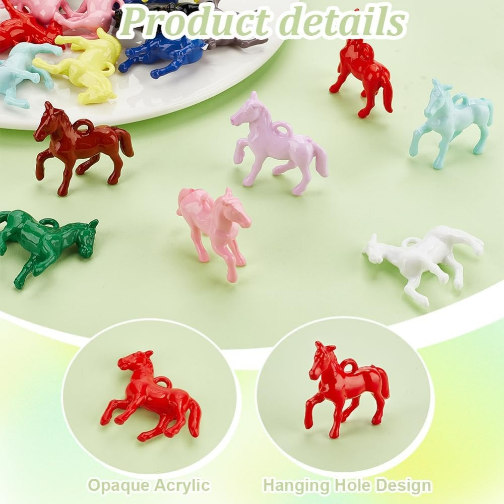 48pcs Opaque Acrylic Pendants  - Resin Craft Kit incelemesi ve fiyatı