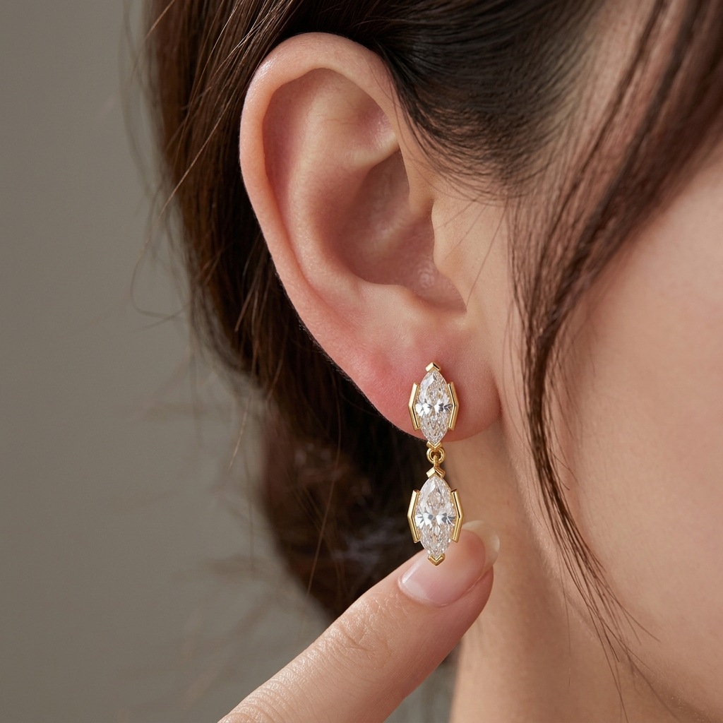 EWYA 3CT Marquise Cut Moissani - Bezels Set Pendant incelemesi ve fiyatı