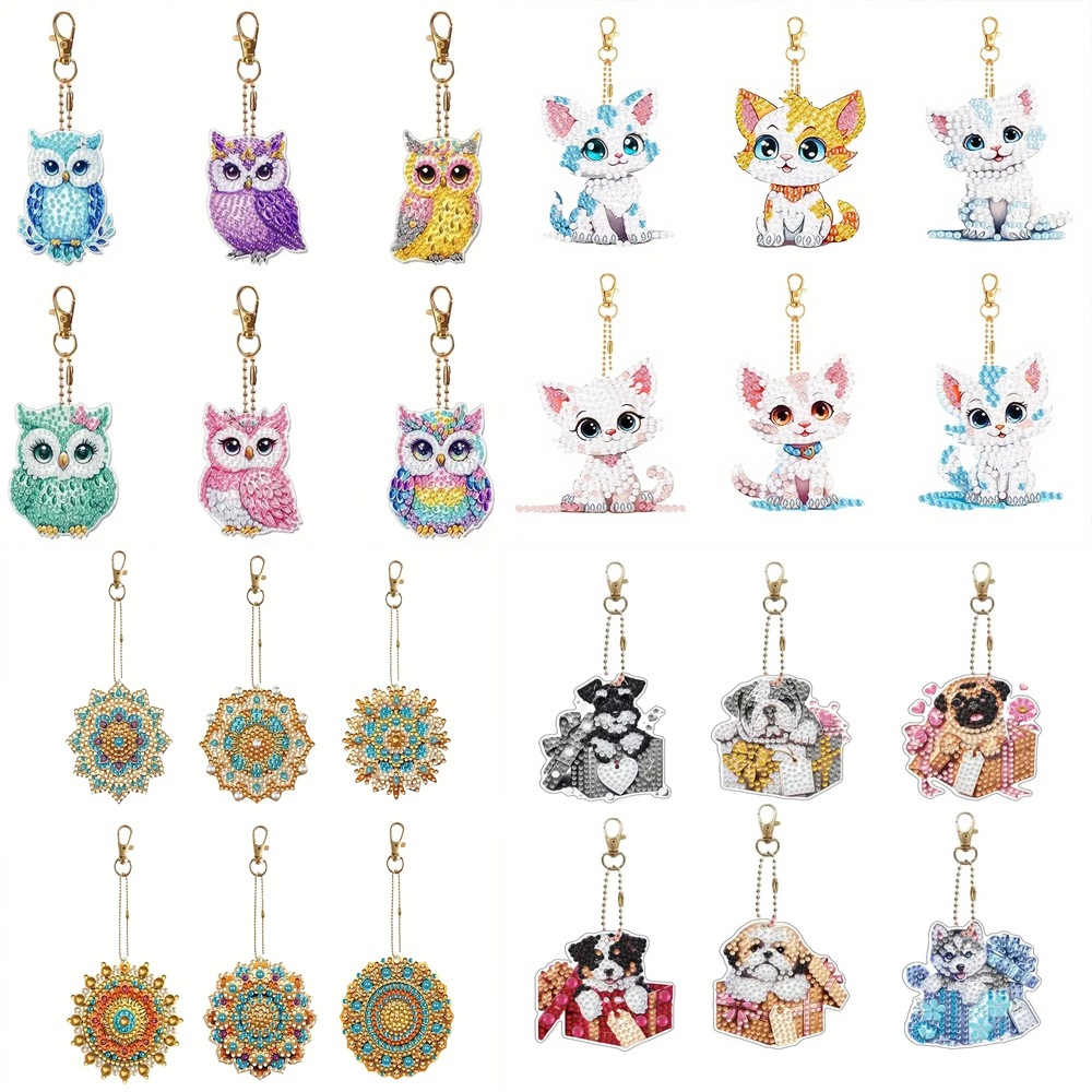 6-piece/set DIY Diamond Keycha - Resin Craft Ideas incelemesi ve fiyatı