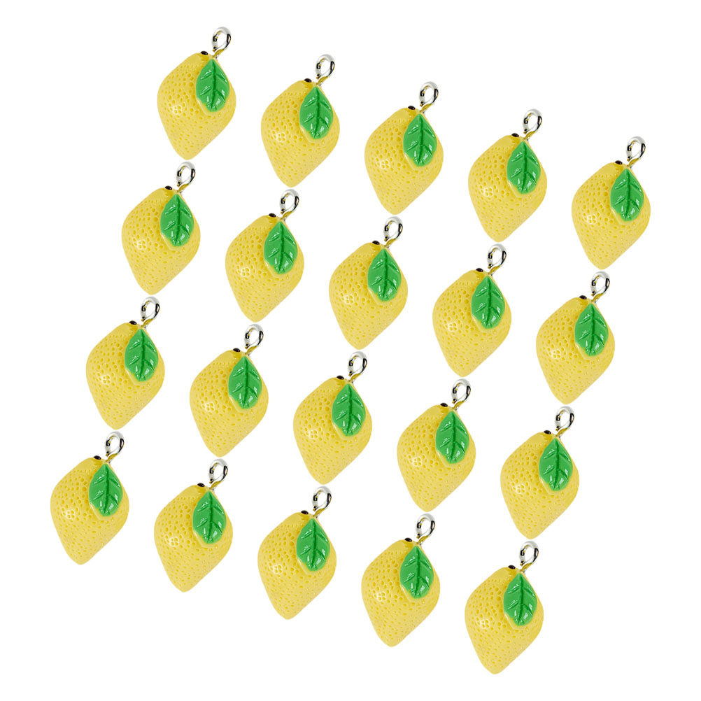 20Pcs Resin Lemon Charms Fruit - Crafting Resin incelemesi ve fiyatı