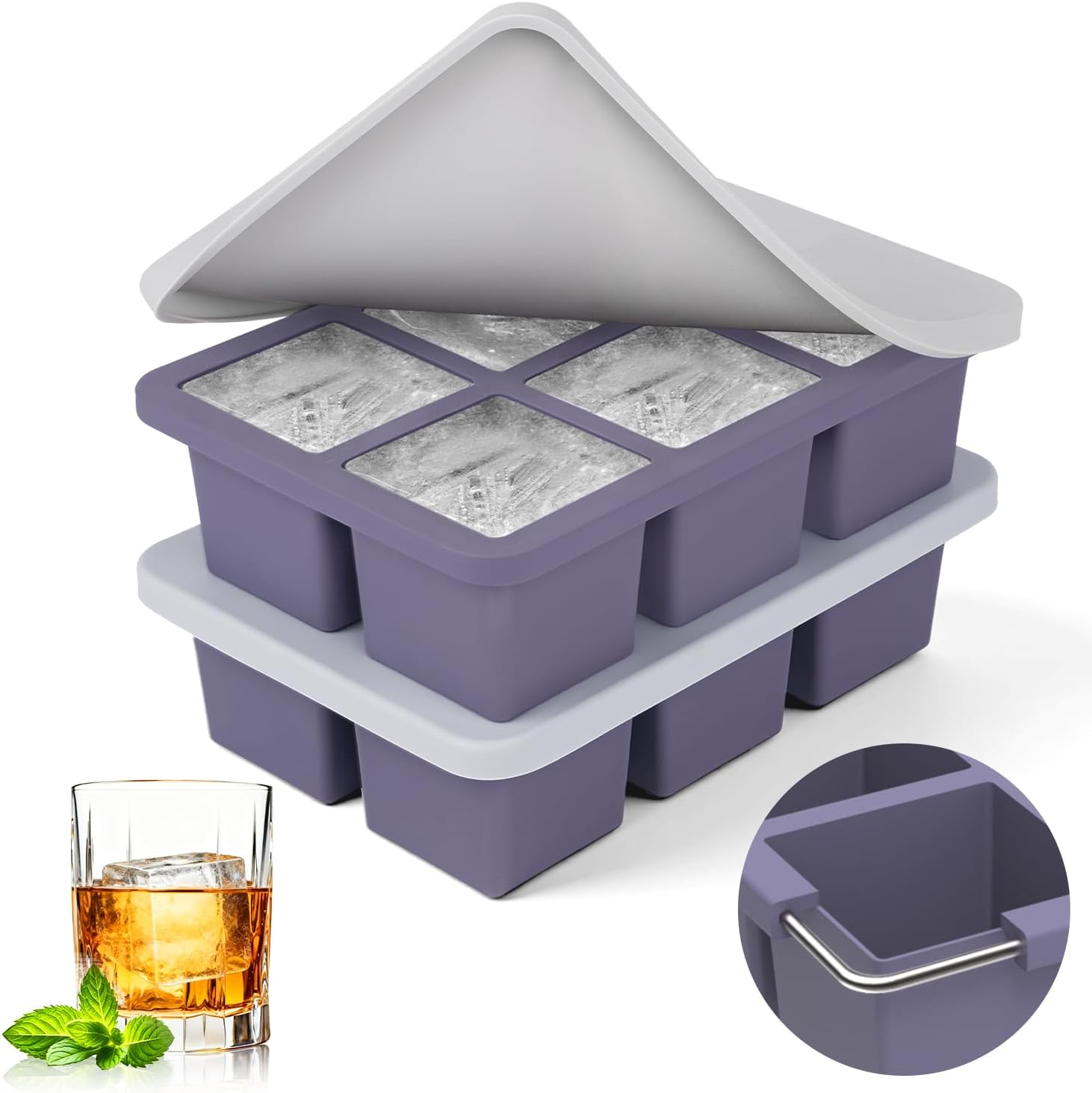 2pack Large Silicone Ice Cube  - Silicone Mold Tray incelemesi ve fiyatı