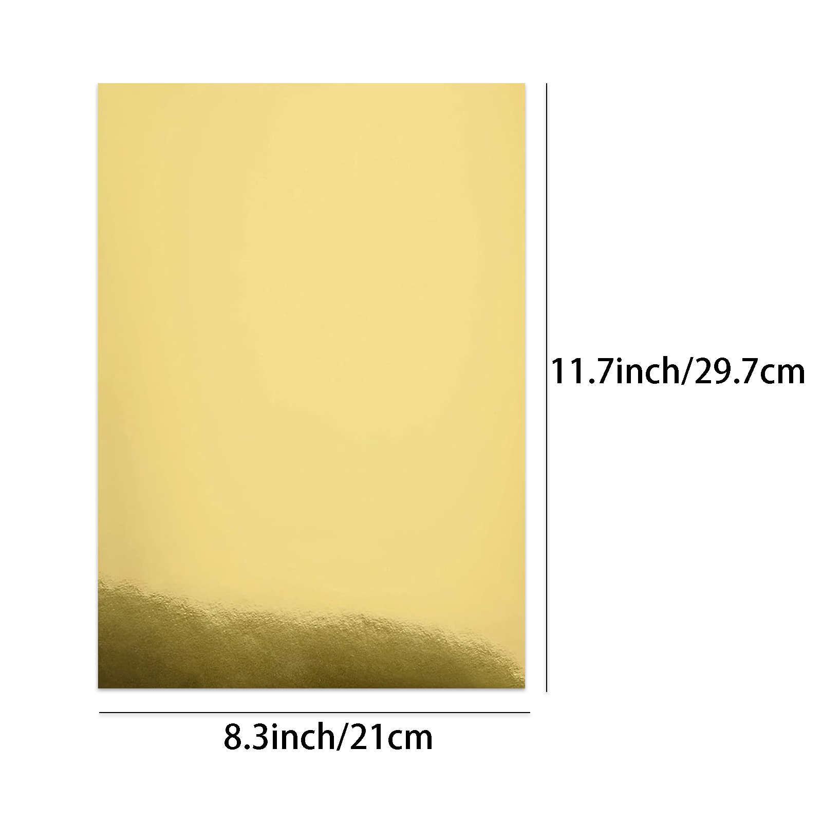 10 Sheets A4 Size Metallic Gol - Gold Foil Flakes incelemesi ve fiyatı