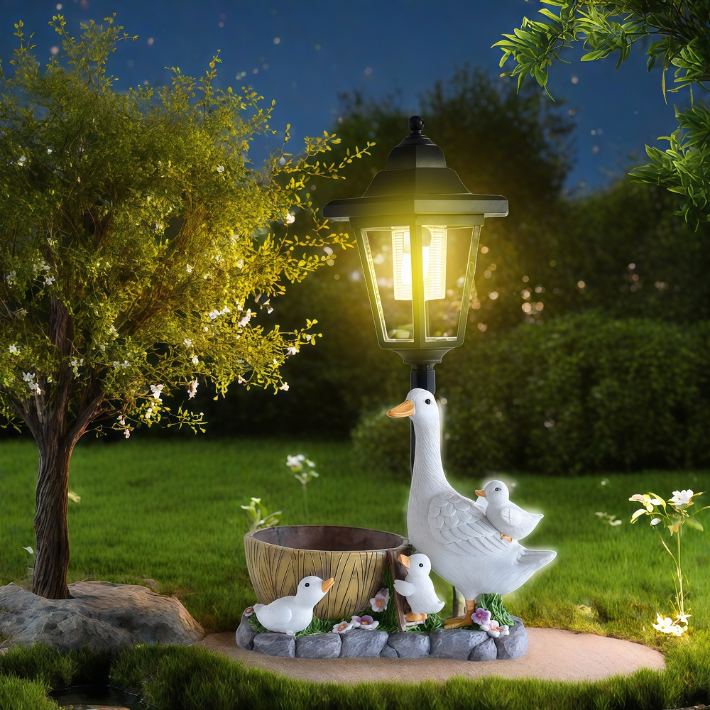 Solar Duck Night Light Garden  - Resin Craft Material incelemesi ve fiyatı