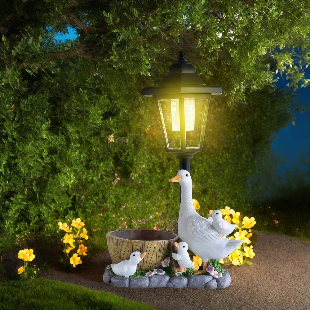 Solar Duck Night Light Garden  - Resin Craft Material incelemesi ve fiyatı