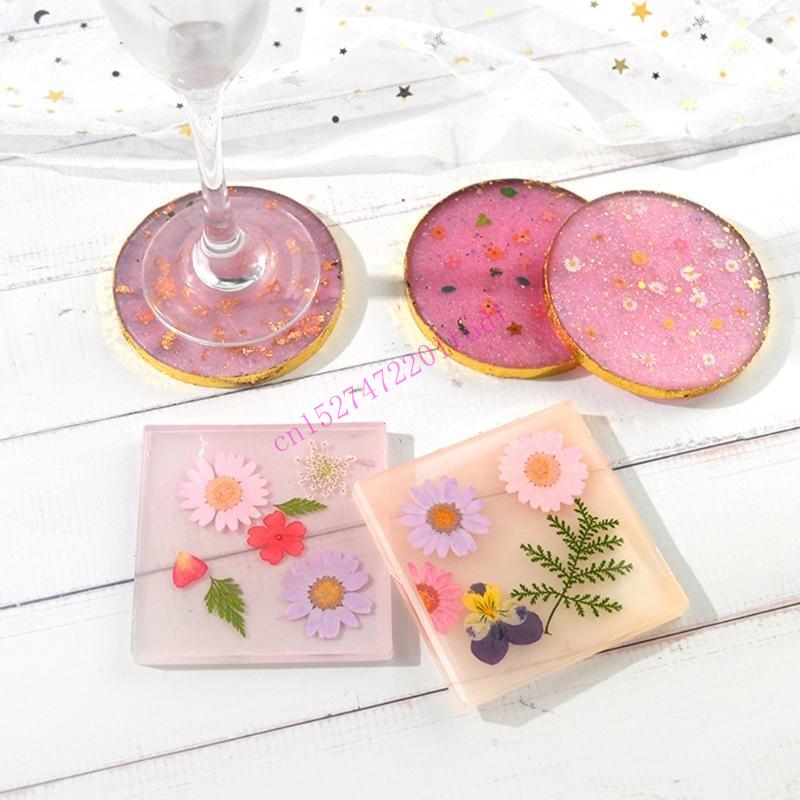 2Pcs Round Square Resin Mold G - Geode Mold Silicone incelemesi ve fiyatı