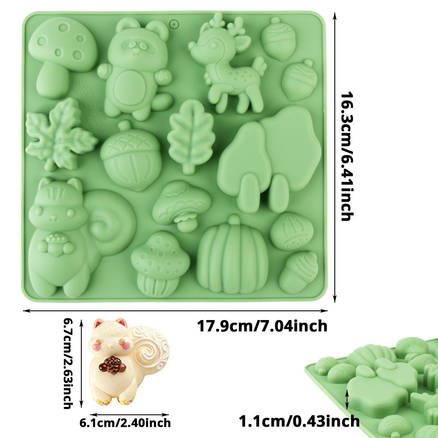 1 Silicone Cake Mold in the Sh - Resin Craft Material incelemesi ve fiyatı