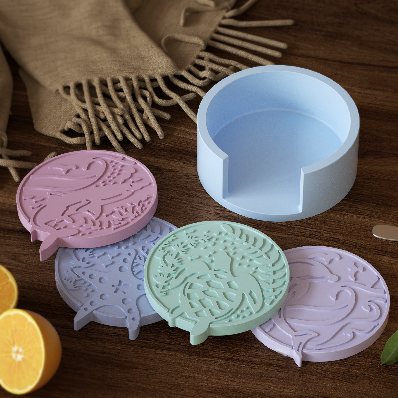 Plaster Coaster Storage Base M - Resin Ocean Wave Mold incelemesi ve fiyatı