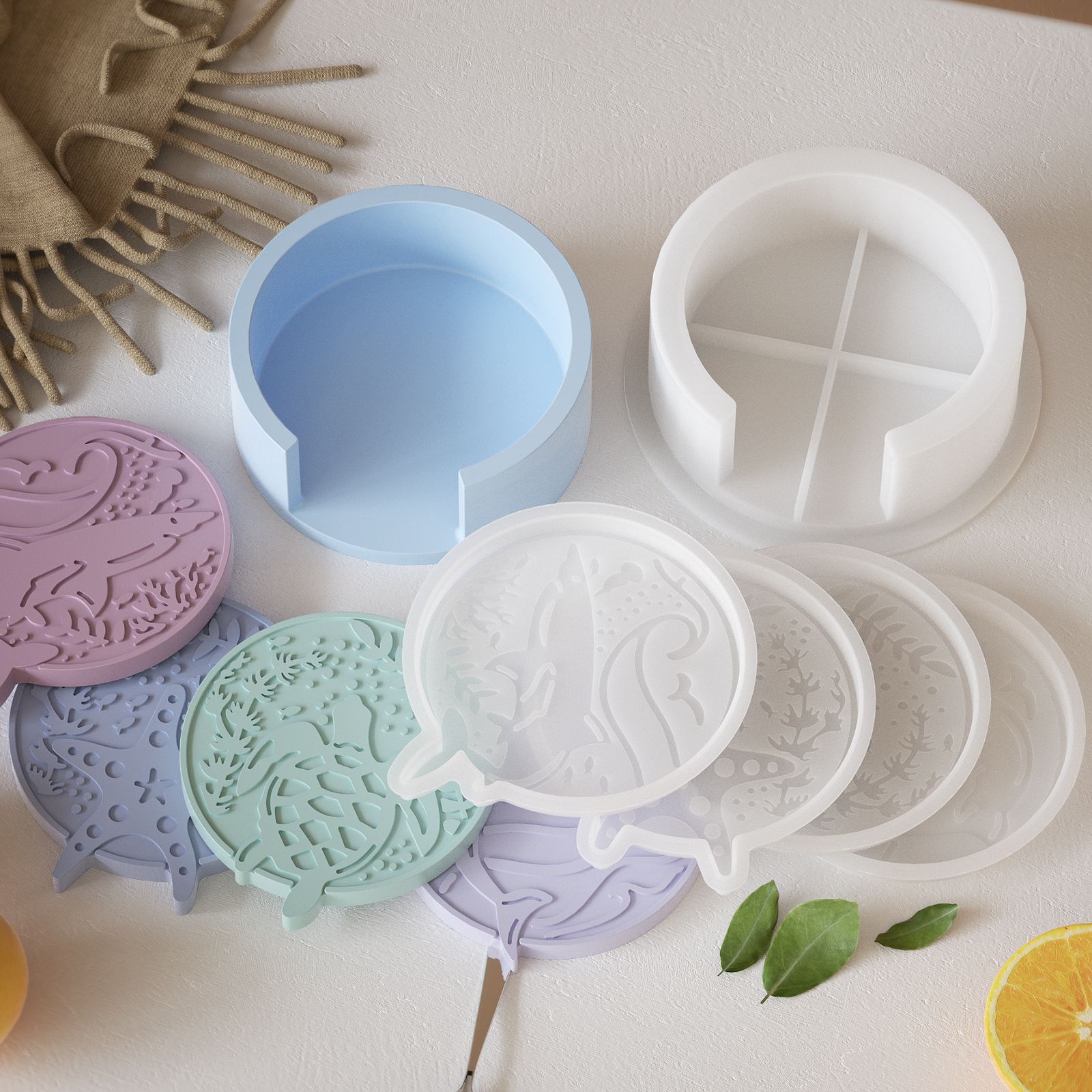 Plaster Coaster Storage Base M - Resin Ocean Wave Mold incelemesi ve fiyatı