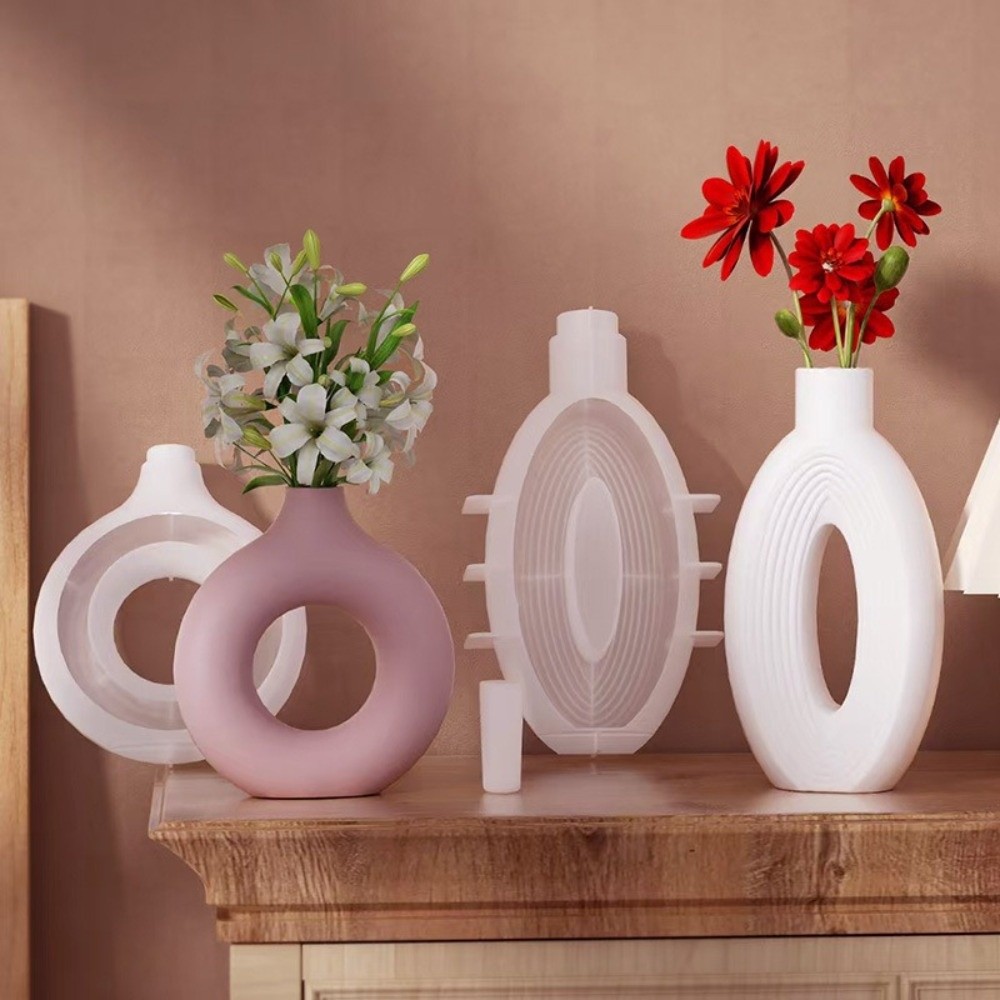 Oval Stripe Silicone Vase Mold - Resin Craft Workshop incelemesi ve fiyatı