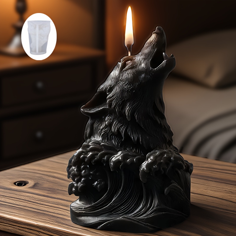 Dramatic Wolf and Ocean Wave C - Resin Ocean Wave Mold incelemesi ve fiyatı