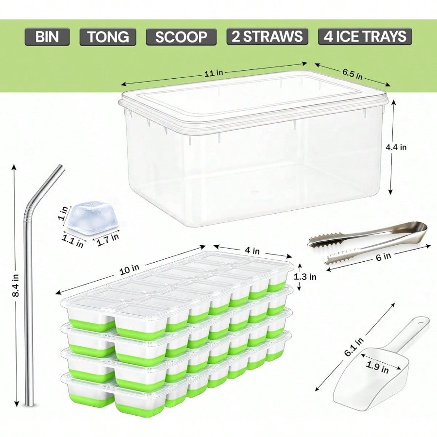 56pcs Tray With Lid And Bin –  - Silicone Mold Tray incelemesi ve fiyatı